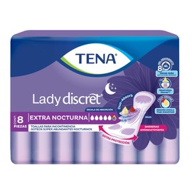 Tena Lady Protector Femenino Absorbente, Comodidad, Discreción, 8 Piezas