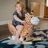 Qaba Kids Plush Ride-On Rocking Horse Toy Giraffe Style with
