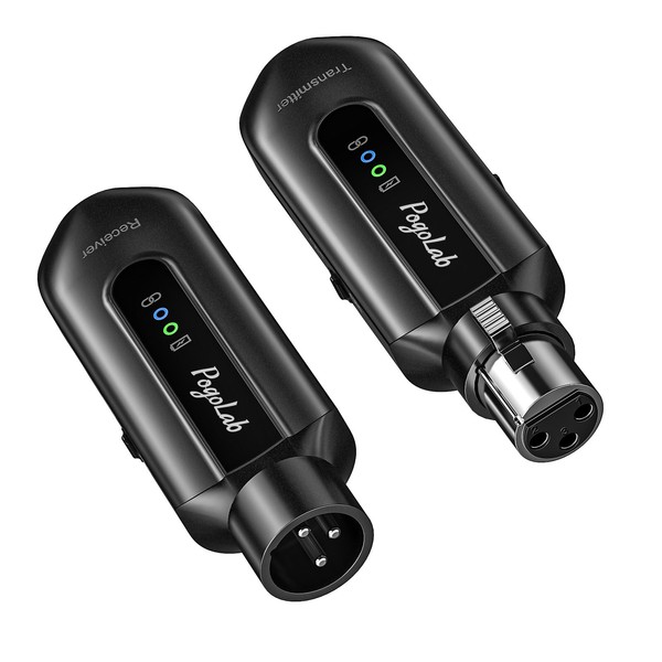 POGOLAB POGOLAB Wireless Microphone Transmitter Receiver 2.4Ghz, XLR Microphone Wireless