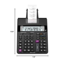 Casio HR-200RC - Calculadora de impresión de escritorio con impresión a doble color y verificación de 150 pasos | Costo/venta/margen, impuestos y cale