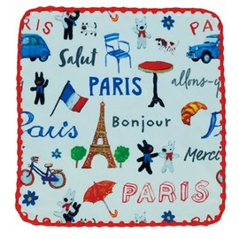 Marushin 5205006200 Hand Towel, Paris Life, Lisa, Gaspard, Paris, France, Picture, Wash Towel, Hot Towel, Towel Handkerchief, Cotton
