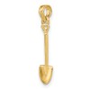 FJC Finejewelers 10 kt Yellow Gold 3-D Polished Shovel Garden