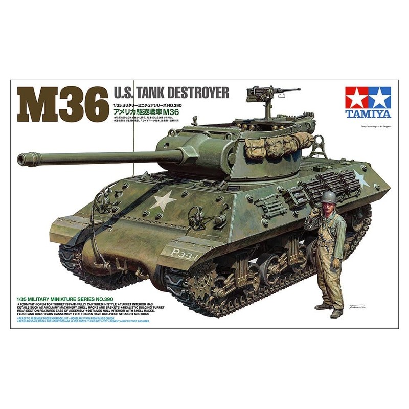 TAMIYA 35390 1:35 US M36 Jagdpanzer (1) - Model making,