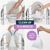 Lunderg Commode Liners with Absorbent Pads - Lavender Scent Medical
