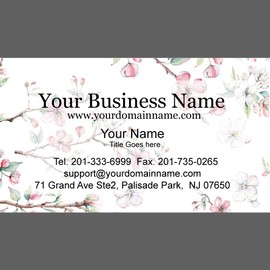 Simple Custom Premium Business Cards 500 Full color - Spring Buzz (129 lbs. 350gsm-Thick paper), Made in The USA