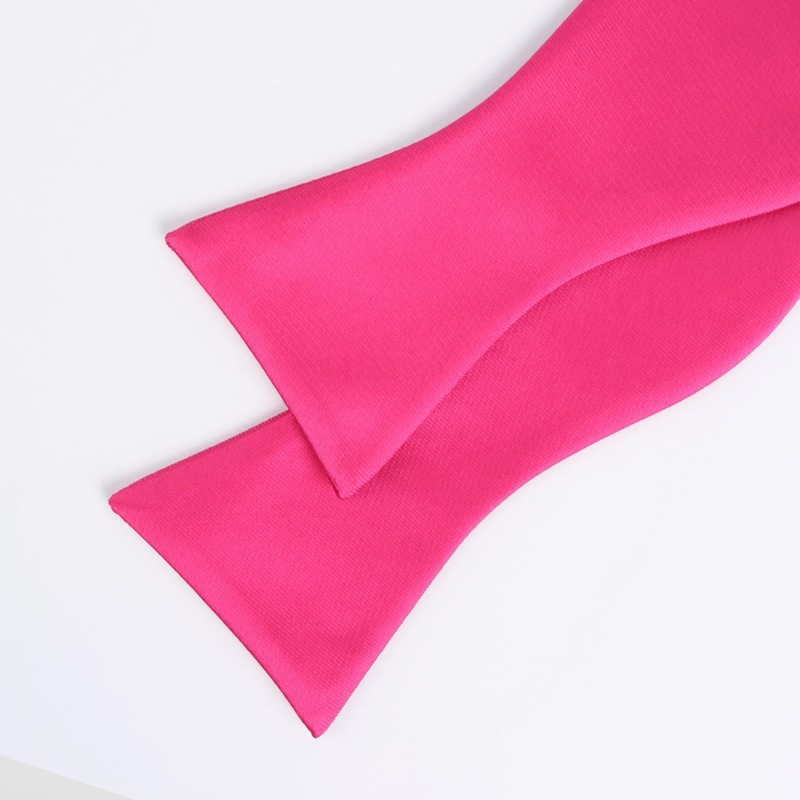 Alizeal Mens 2pcs Solid Self-tied Bow Tie and Pocket Square