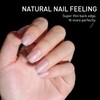 Beautilux Nageltips Square, Full Cover Nail Tips, Pre-Buff Matt Transparent