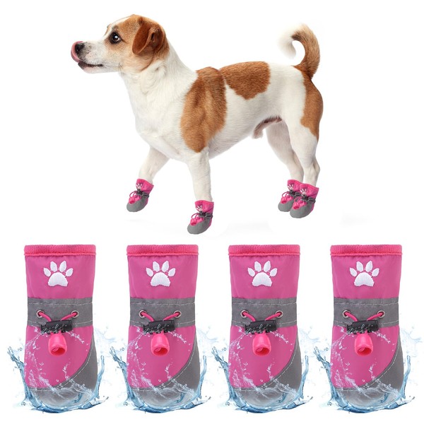 SCENEREAL Dog Shoes Small Sized Dogs, Anti-Slip Dogs Boots &