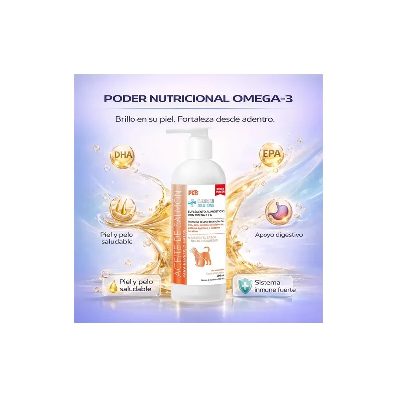 Aceite De Salmón Omega 3 Y 6 Para Perros Y