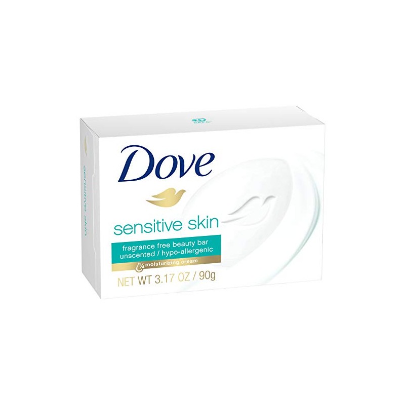 Dove, Bar Soap for Sensitive Skin 3.15 oz 25.2 Ounce,