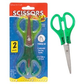 5" Childrenâs Pointed-Tip Scissors, 2-ct. Packs