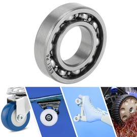 ACROPIX 6901 Deep Groove Ball Bearings P6 12x24x6mm Lubricated Bearings Open Type Silver Tone Scooter Skateboard Wheel