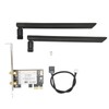 Wireless Internet Card 2.4Ghz 5Ghz 300Mbps High Transmission Rate Black