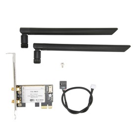 Wireless Internet Card 2.4Ghz 5Ghz 300Mbps High Transmission Rate Black PCIE Wireless Internet Card for Computer