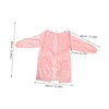 Healeved Long Sleeve Oilproof Apron for Women Flower Pattern Smock