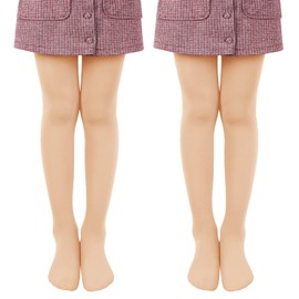 Libella 2/3 Pack Ballet Tights for Girls Dance Tights with Foot 80 Denier Opaque Microfibre White Skin Black Colourful 27251 Size 86-170, 2 pairs of skin