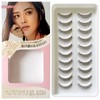 CLEAREYELASH Natural False Eyelashes, Transparent Axis, 3D Dimensional, Matsueku Made,