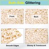 sourcing map 2Pcs Gold Glitter Acrylic Sheets 1/8" Thickness 8"x8"