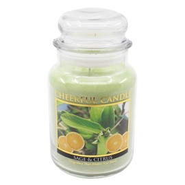 A Cheerful Giver Sage and Citrus Jar Candle, 24-Ounce