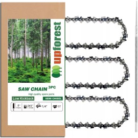 UPFOREST 6" Chainsaw Chain 37 DL,1/4" LP,043" Fits Saker ,Seesii,German steel,Semi-chi