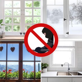 Akyandoo Window Lock Window Lock Window Lock Burglary Protection Child Safety 8 x Window Lock Black