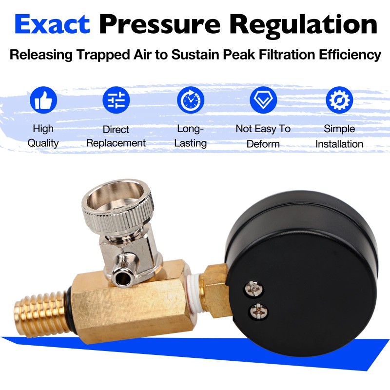 Zodiac Jandy Filter Pressure Gauge Air Relief Valve Assy For