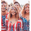 4th of July Decorations Temporary Tattoos -80Pcs America,Red White and