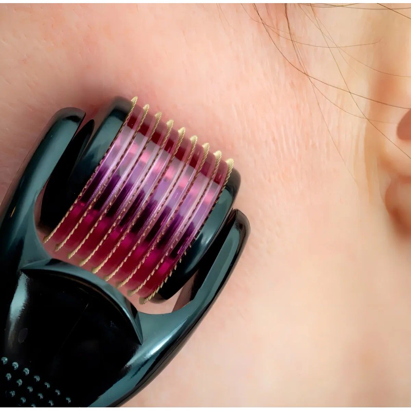 Facial Barba 0.5 Mm Titanio Regenera Colágeno 2 Piezas