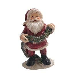 Undisclosed Fairy Garden Fun Santa With Christmas Garland Decoration Figurine Mini Dollhouse