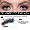 Melearch Magnetic Eyelashes, 6 Pair Reusable False Lashes, 3D Natural