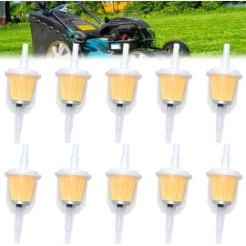 100Pcs Motor Inline Gas Oil Fuel Filter Small Engine For 1/4'' 5/16" Line US