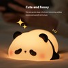 Cute Panda Night Light Silicone Animal Night Lamp USB Rechargeable