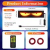 2PCS LED Eyes for Car Windshield: 14.1"x4.3" Devil Eyes Light