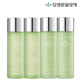 Kim Jung-moon Aloe Cure Calming Toner (2) + Calming Emulsion (2) / 김정문알로에 큐어 카밍 토너 2개+카밍 에멀젼 2개
