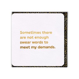 Brainbox Candy - Funny Birthday Cards Silly Humorous Happy Birthday - 'Not Enough Swear Words' - Perfect For Friends Mates Him Her Boyfriend Girlfriend Partner