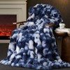 Amélie Home Faux Fur Throw Blanket for Couch, Fuzzy Soft