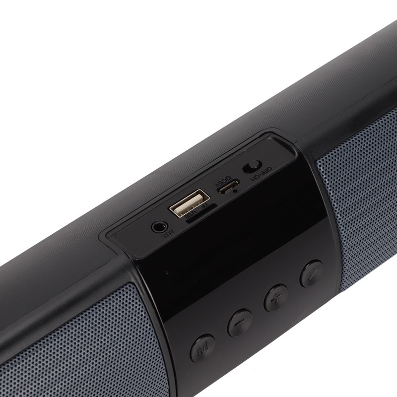 Bluetooth Speaker Stereo Memory Card AUX USB Input Desktop Bar