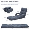 FLOGUOR Adjustable Floor Gaming Chair for Adults with Armrests &