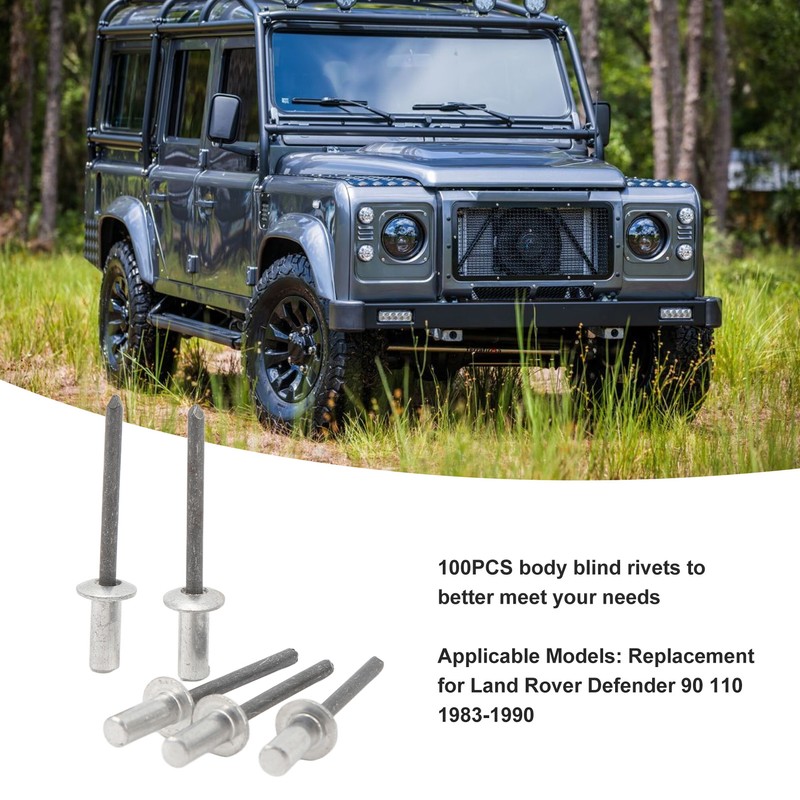 100PCS Body Capping Closed Rivets Easy Operation Bumper Rivets Replacement