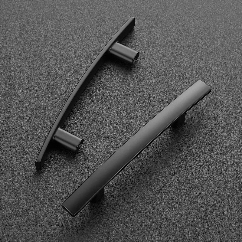 Ravinte 5 Pack | 5-3/16'' Curved Cabinet Pulls Matte Black