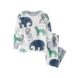 little planet by carter's Baby 2-Piece Pajamas Made with Organic Cotton, Safari