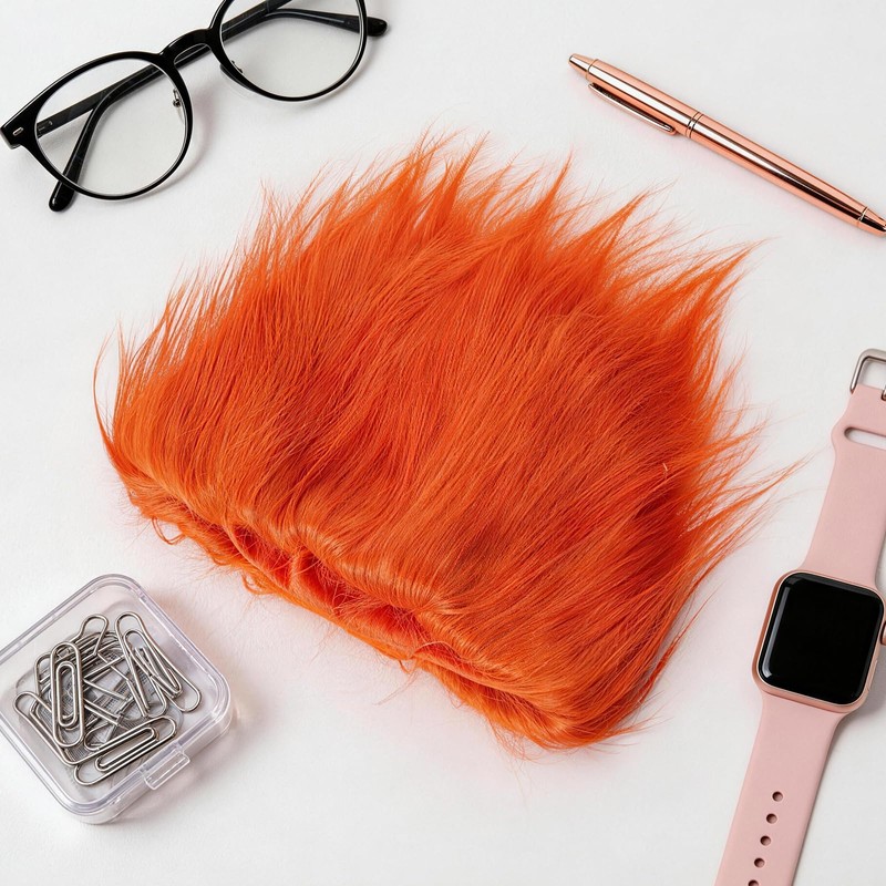 AIVibrat Orange Wig Hair Headband Costume Funny Wigs Blue Wigs