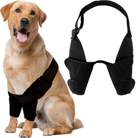 Sharkwill Dog Elbow Protector Pads Elbow Callus Treatment Sleeve for Wounds Front Legs Prevent Licking for Medium Large Dogs S