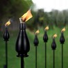 DIKAIDA Metal Citronella Torches, 6 Pack Torches Garden for Outside