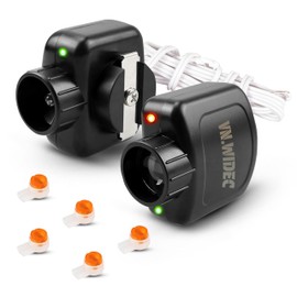 VNWIDEC Upgraded UHAE00002 HAE00002 LSO50 LDO33 LDO50 Garage Door Openers Sensors Beam Eyes Kit Compatible with Linear Garage Door Opener, Sending Sensor & Receiving Sensor, Beam Up Garage Door Opener