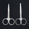 All-Stainless Steel Eyebrow & Nose Hair Trimming Scissors Pointed Tip Scissors 9ea