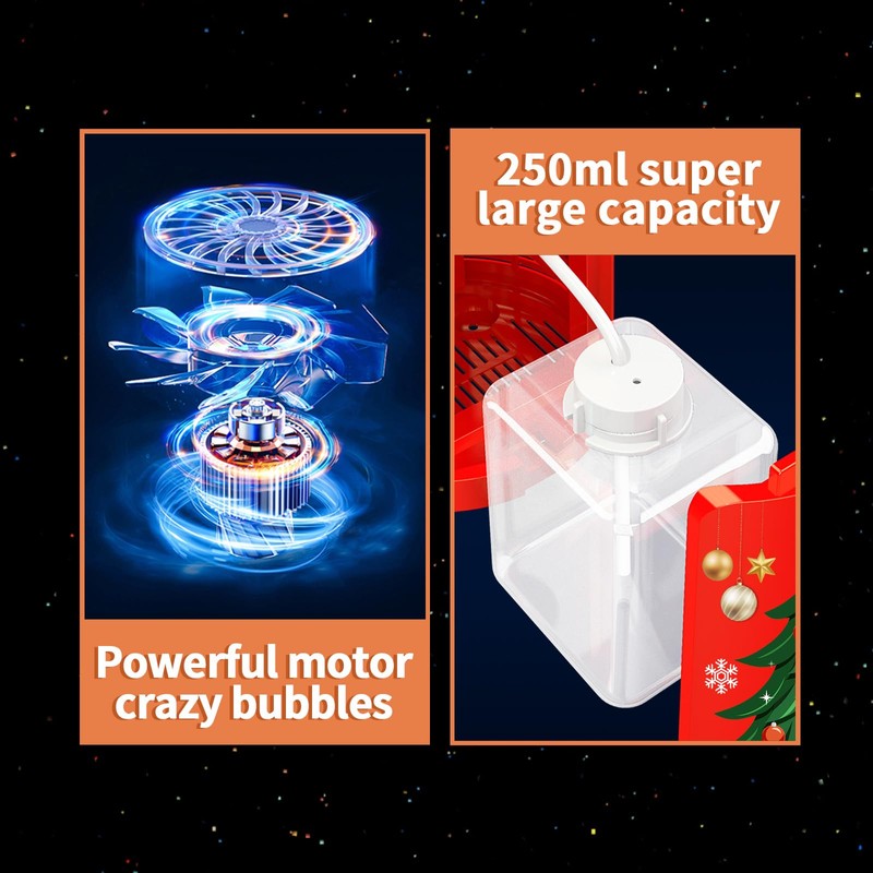 Ivtivfu Fireworks Bubble Machine with Lights for Party (20 Holes),