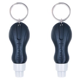 CENPEK 2 Pack Car Window Breaker, Portable Key Ring Key Ring Breaker Car Multi-Function Tool, 2 in 1 Cutter and Window Breaker Hammer for Land and Underwater