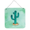 Caroline's Treasures Western Cactus Watercolor Metal Print, 6" H x