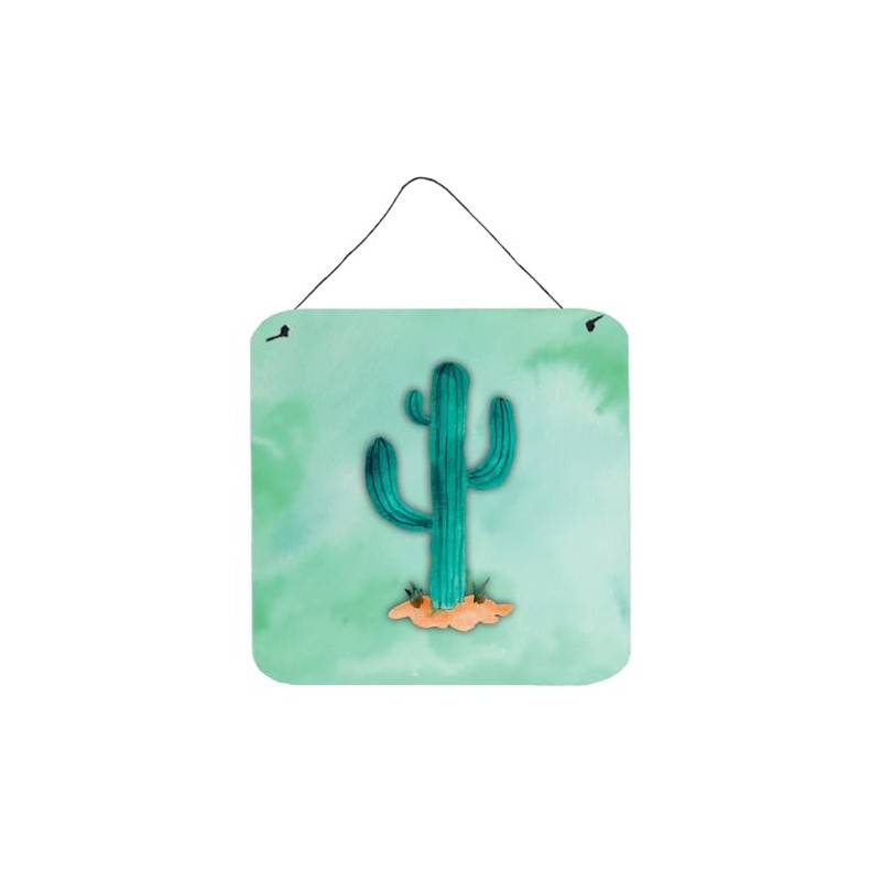 Caroline's Treasures Western Cactus Watercolor Metal Print, 6" H x